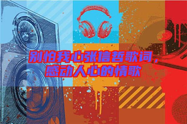 別怕我心張信哲歌詞，感動(dòng)人心的情歌
