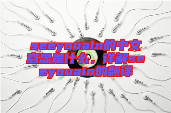 seeyouain的中文意思是什么，詳解seeyouain的翻譯