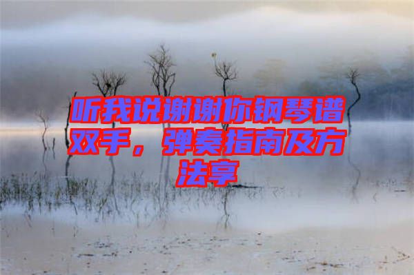 聽我說謝謝你鋼琴譜雙手，彈奏指南及方法享