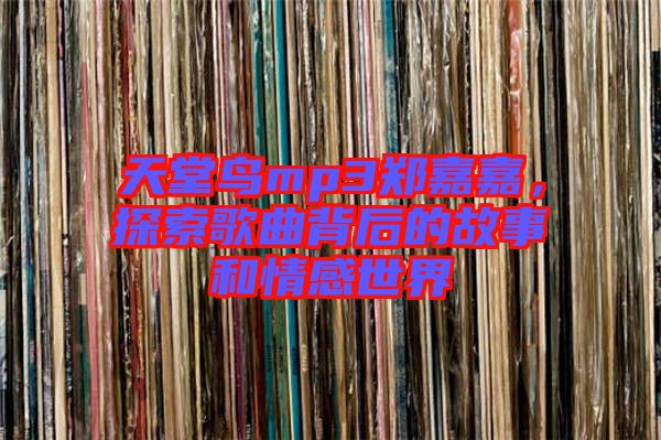 天堂鳥mp3鄭嘉嘉，探索歌曲背后的故事和情感世界