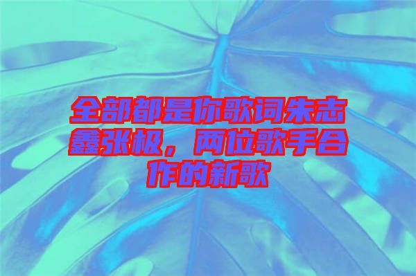 全部都是你歌詞朱志鑫張極，兩位歌手合作的新歌