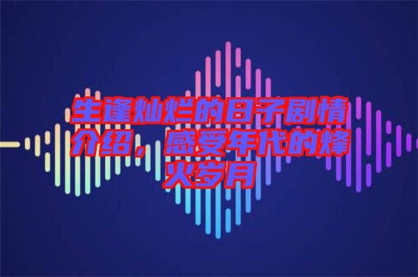 生逢燦爛的日子劇情介紹，感受年代的烽火歲月