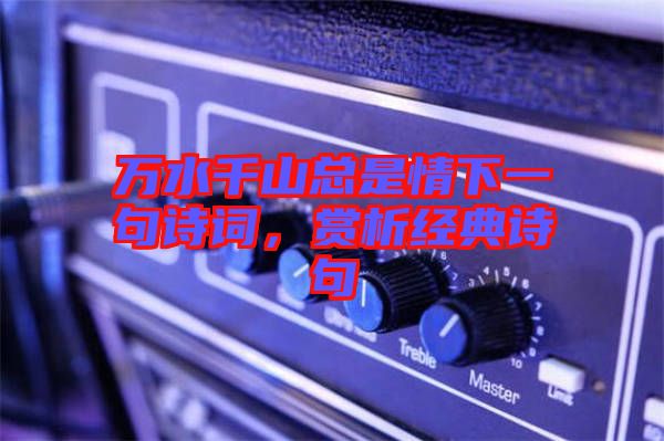 萬(wàn)水千山總是情下一句詩(shī)詞，賞析經(jīng)典詩(shī)句