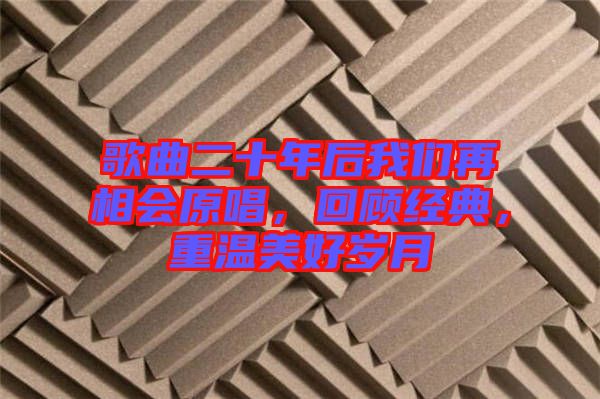 歌曲二十年后我們?cè)傧鄷?huì)原唱，回顧經(jīng)典，重溫美好歲月