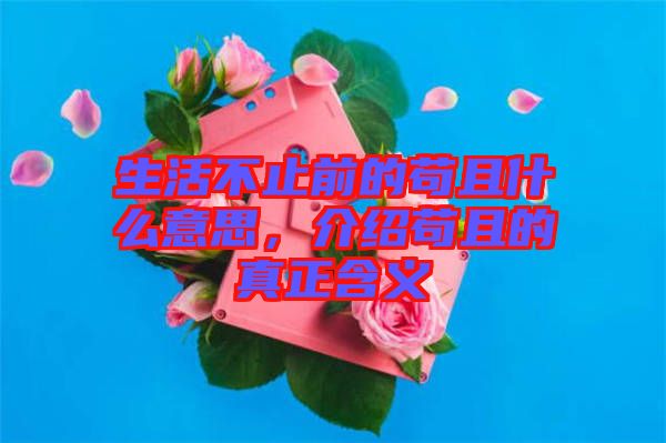生活不止前的茍且什么意思，介紹茍且的真正含義