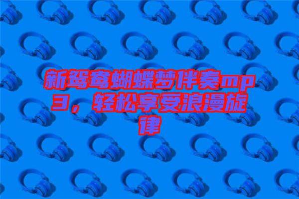新鴛鴦蝴蝶夢伴奏mp3，輕松享受浪漫旋律