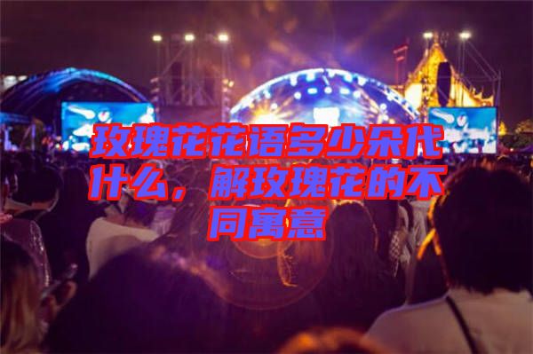 玫瑰花花語多少朵代什么，解玫瑰花的不同寓意