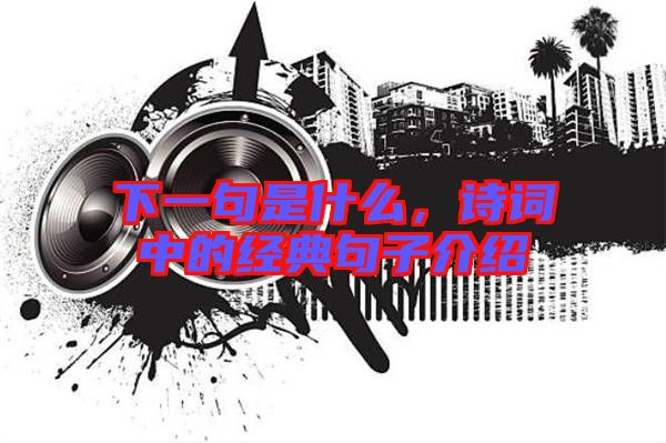 下一句是什么，詩詞中的經(jīng)典句子介紹