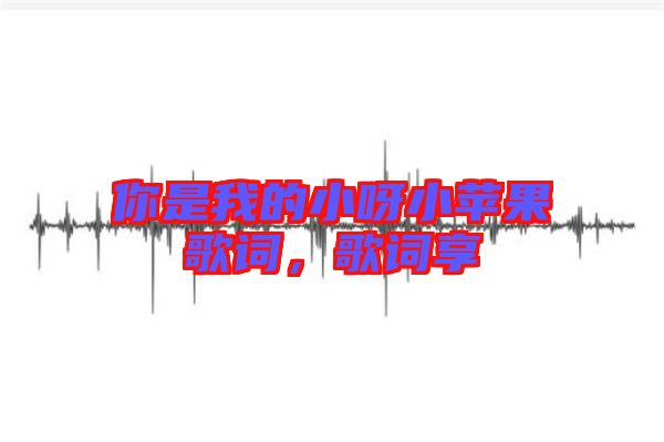 你是我的小呀小蘋果歌詞，歌詞享
