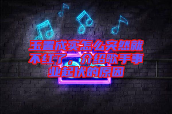 玉置成實(shí)怎么突然就不紅了，介紹歌手事業(yè)起伏的原因
