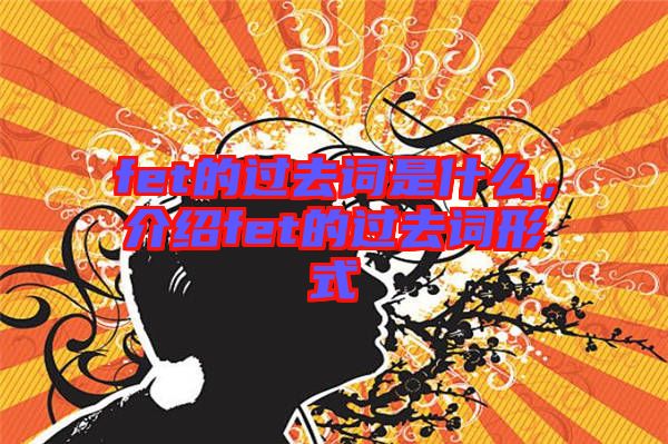 fet的過(guò)去詞是什么，介紹fet的過(guò)去詞形式