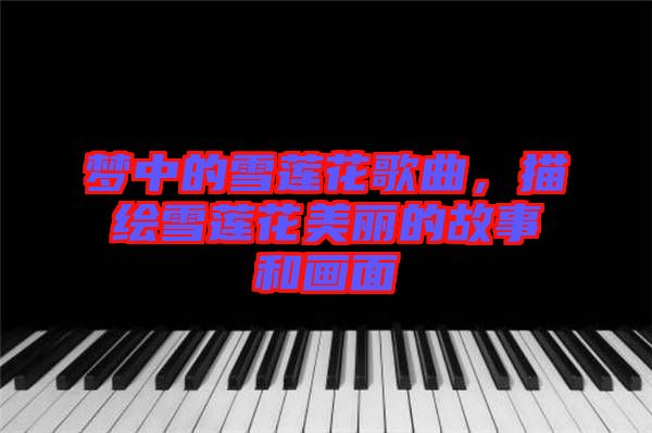 夢中的雪蓮花歌曲，描繪雪蓮花美麗的故事和畫面