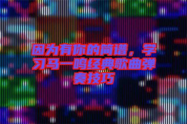 因?yàn)橛心愕暮?jiǎn)譜，學(xué)習(xí)馬一鳴經(jīng)典歌曲彈奏技巧