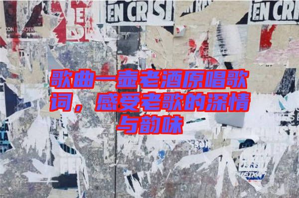 歌曲一壺老酒原唱歌詞，感受老歌的深情與韻味