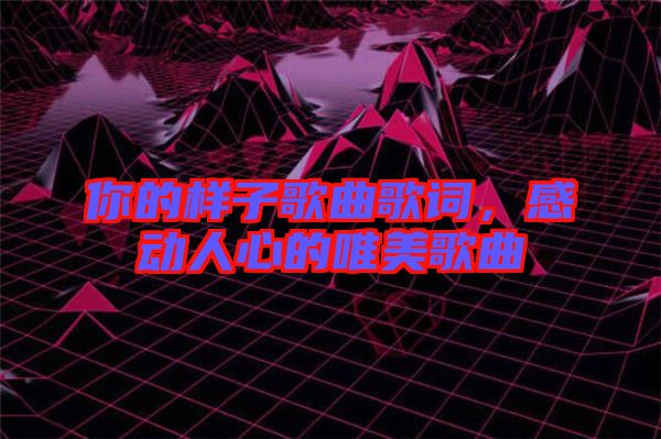 你的樣子歌曲歌詞，感動人心的唯美歌曲