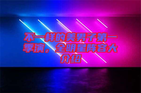 不一樣的美男子第一季演，全明星陣容大介紹
