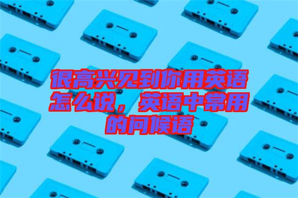 很高興見到你用英語怎么說，英語中常用的問候語