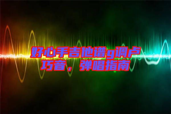 好心手吉他譜g調(diào)盧巧音，彈唱指南