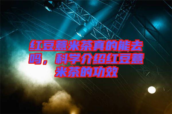 紅豆薏米茶真的能去嗎，科學介紹紅豆薏米茶的功效