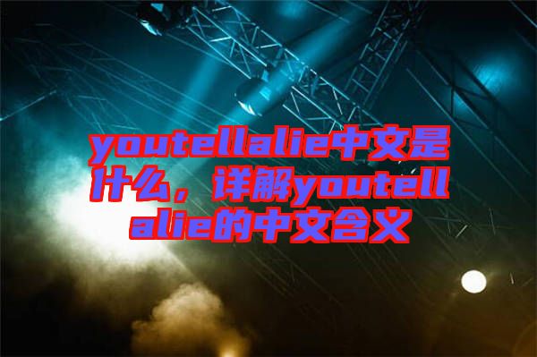 youtellalie中文是什么，詳解youtellalie的中文含義
