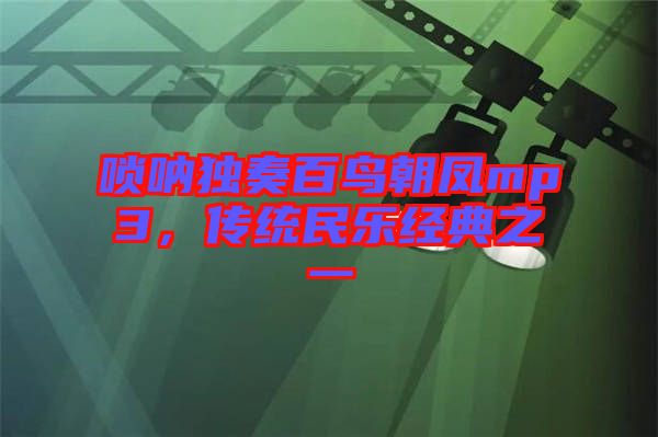 嗩吶獨奏百鳥朝鳳mp3，傳統(tǒng)民樂經(jīng)典之一