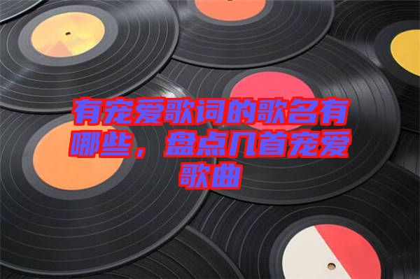 有寵愛歌詞的歌名有哪些，盤點幾首寵愛歌曲