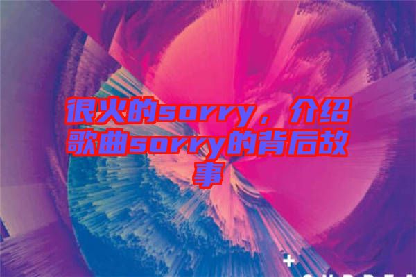 很火的sorry，介紹歌曲sorry的背后故事