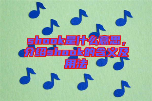 shook是什么意思，介紹shook的含義及用法