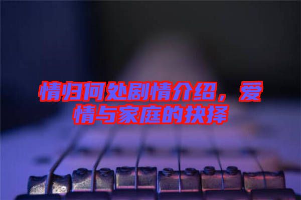 情歸何處劇情介紹，愛情與家庭的抉擇