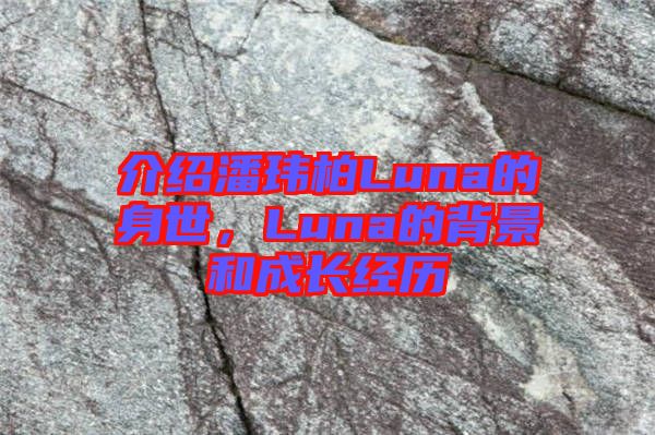 介紹潘瑋柏Luna的身世，Luna的背景和成長經(jīng)歷