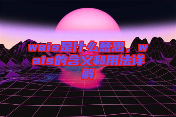 wais是什么意思，wais的含義和用法詳解