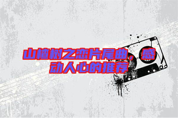 山楂樹之戀片尾曲，感動人心的推薦
