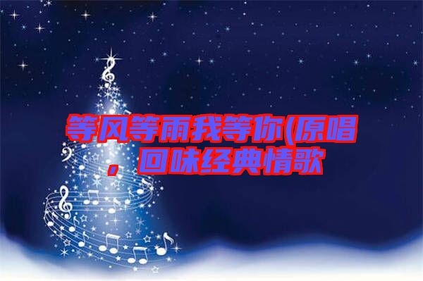等風等雨我等你(原唱，回味經典情歌