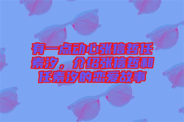 有一點(diǎn)動(dòng)心張信哲任素汐，介紹張信哲和任素汐的戀愛故事