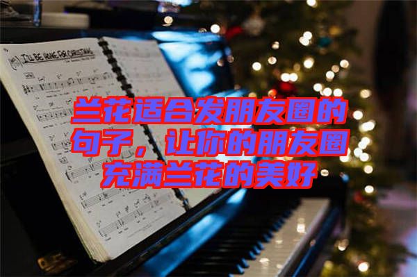蘭花適合發(fā)朋友圈的句子，讓你的朋友圈充滿蘭花的美好