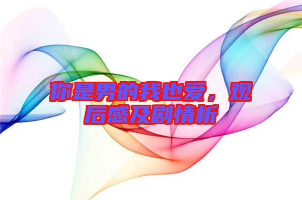 你是男的我也愛，觀后感及劇情析
