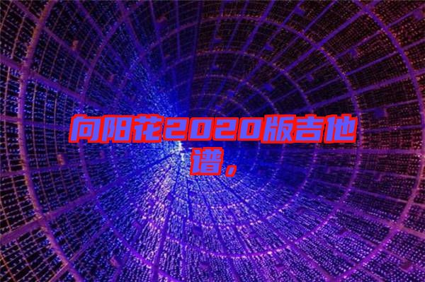 向陽(yáng)花2020版吉他譜，