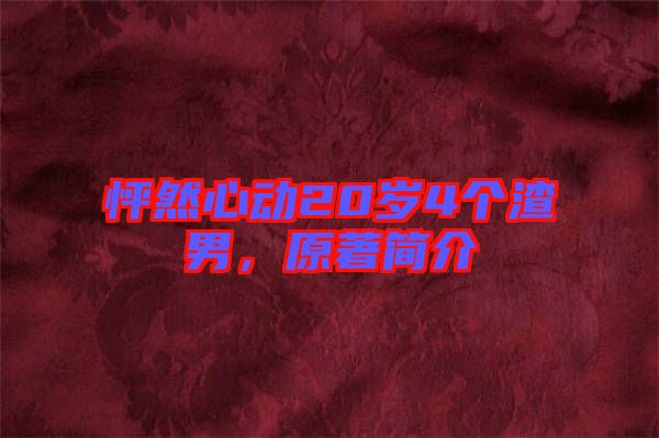 怦然心動20歲4個渣男，原著簡介
