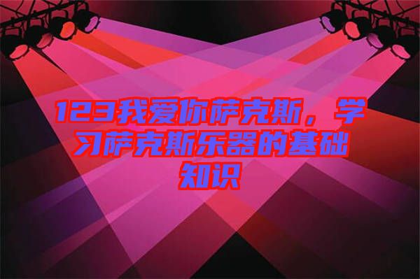 123我愛你薩克斯，學(xué)習(xí)薩克斯樂器的基礎(chǔ)知識