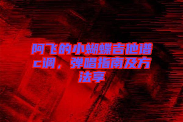 阿飛的小蝴蝶吉他譜c調(diào)，彈唱指南及方法享