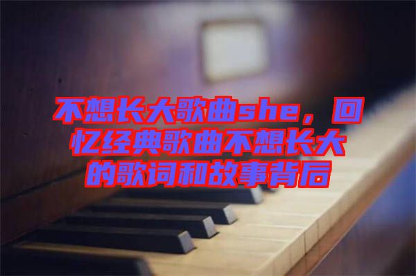 不想長(zhǎng)大歌曲she，回憶經(jīng)典歌曲不想長(zhǎng)大的歌詞和故事背后