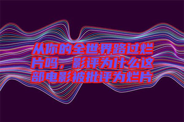 從你的全世界路過爛片嗎，影評為什么這部電影被批評為爛片