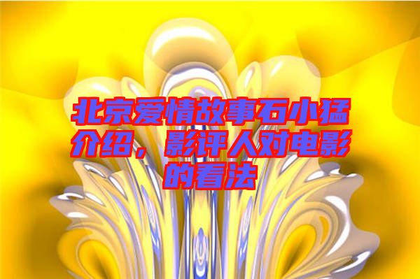 北京愛情故事石小猛介紹，影評(píng)人對(duì)電影的看法