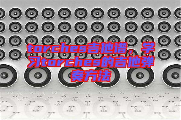 torches吉他譜，學(xué)習(xí)torches的吉他彈奏方法