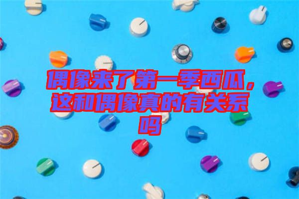 偶像來了第一季西瓜，這和偶像真的有關系嗎
