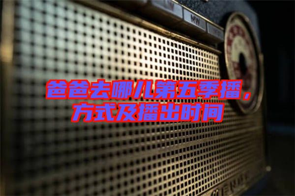 爸爸去哪兒第五季播，方式及播出時(shí)間