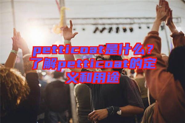 petticoat是什么？了解petticoat的定義和用途