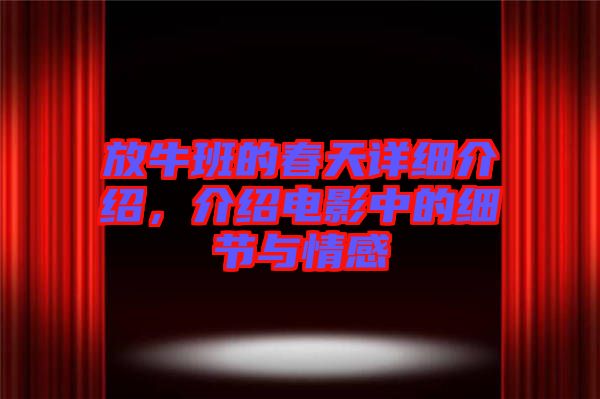 放牛班的春天詳細(xì)介紹，介紹電影中的細(xì)節(jié)與情感