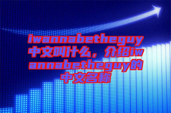 iwannabetheguy中文叫什么，介紹iwannabetheguy的中文名稱(chēng)