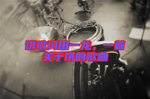 餅歌詞田一龍，一首關(guān)于餅的歌曲